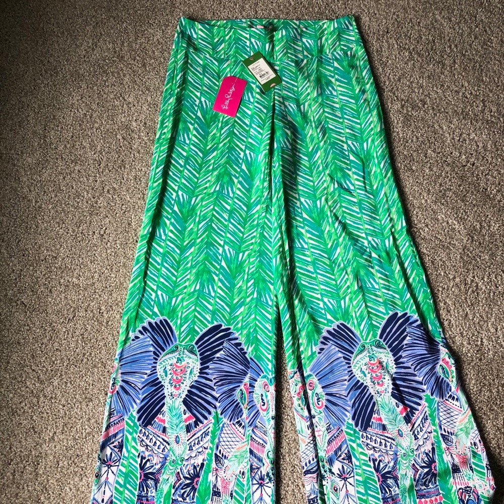 LILLY PULITZER SILK PANTS